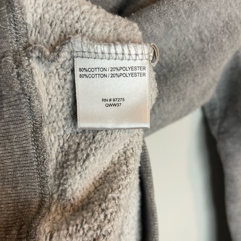 Fox Gray V-Neck Hoodie Sweater Soft Knit Casual Y2K size Large - Picture 11 of 12